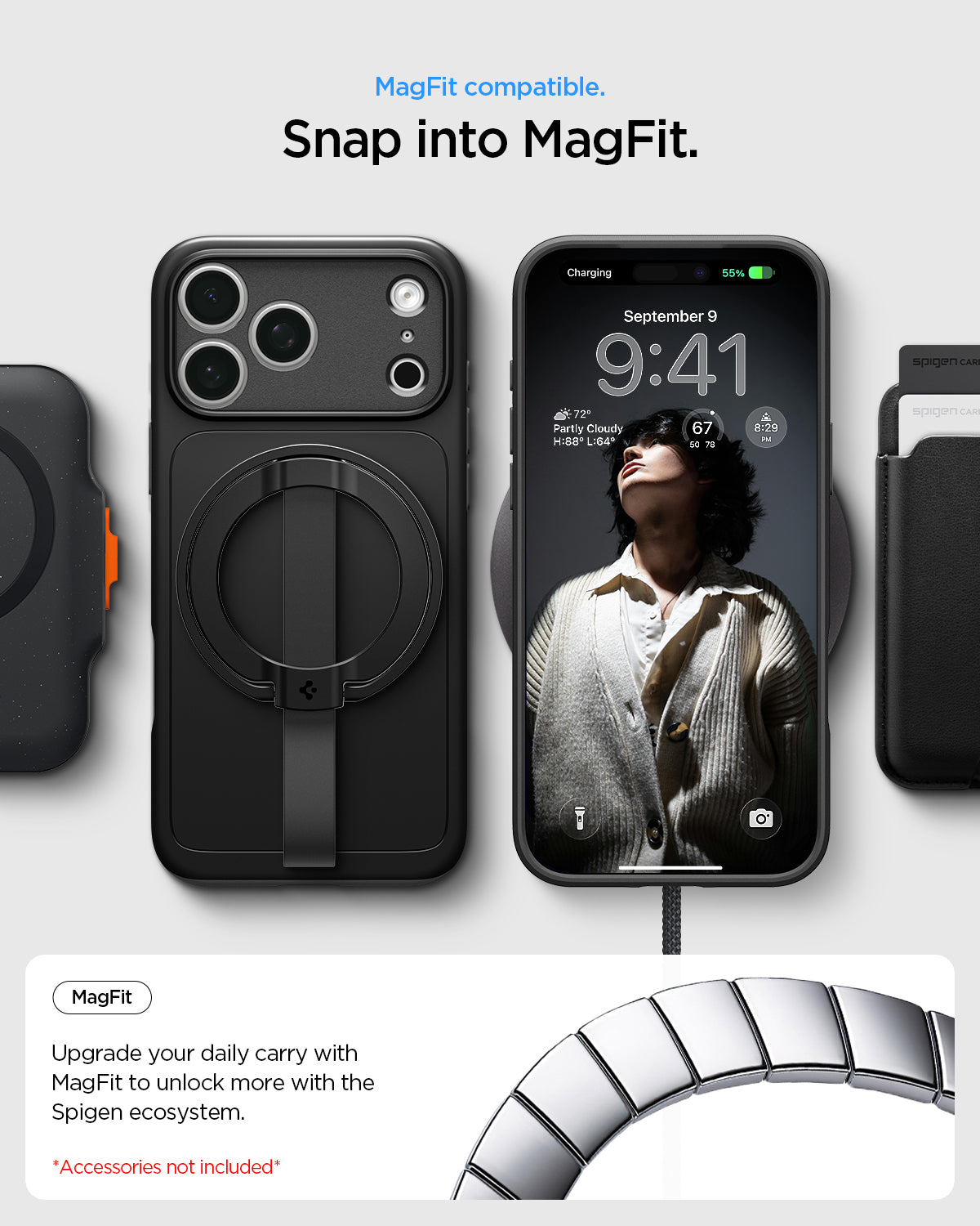 Spigen iPhone 18 Pro Max Thin Fit (MagFit) - Black - feature illustration 52