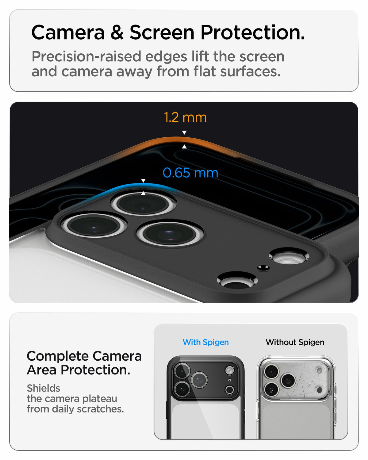 Spigen iPhone 18 Pro Ultra Hybrid - Matte Black - feature illustration 31