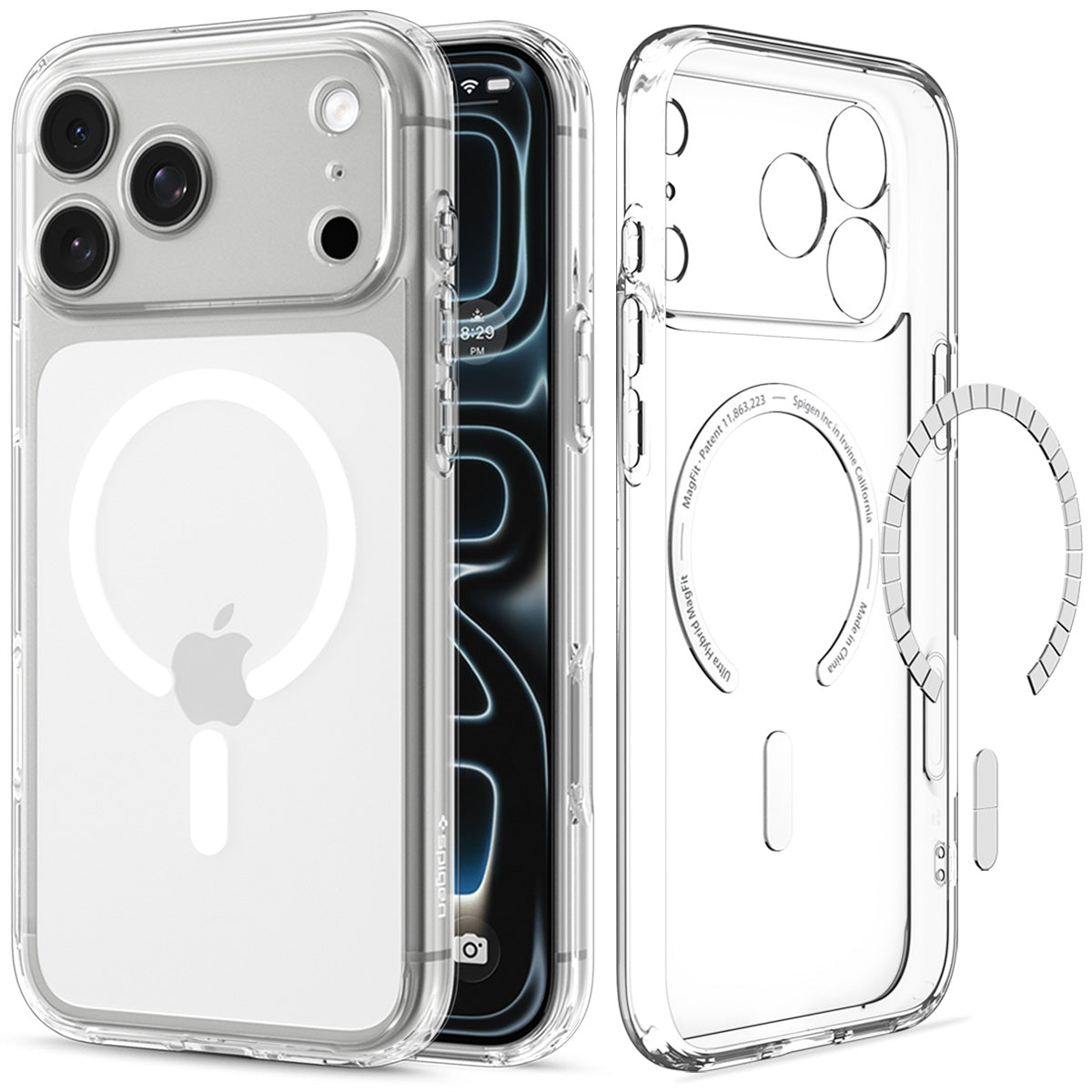 Spigen iPhone 18 Pro Max Ultra Hybrid (MagFit) - Clear White - product view 5