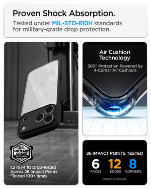 Spigen iPhone 18 Pro Max Ultra Hybrid - Matte Black - feature illustration 30
