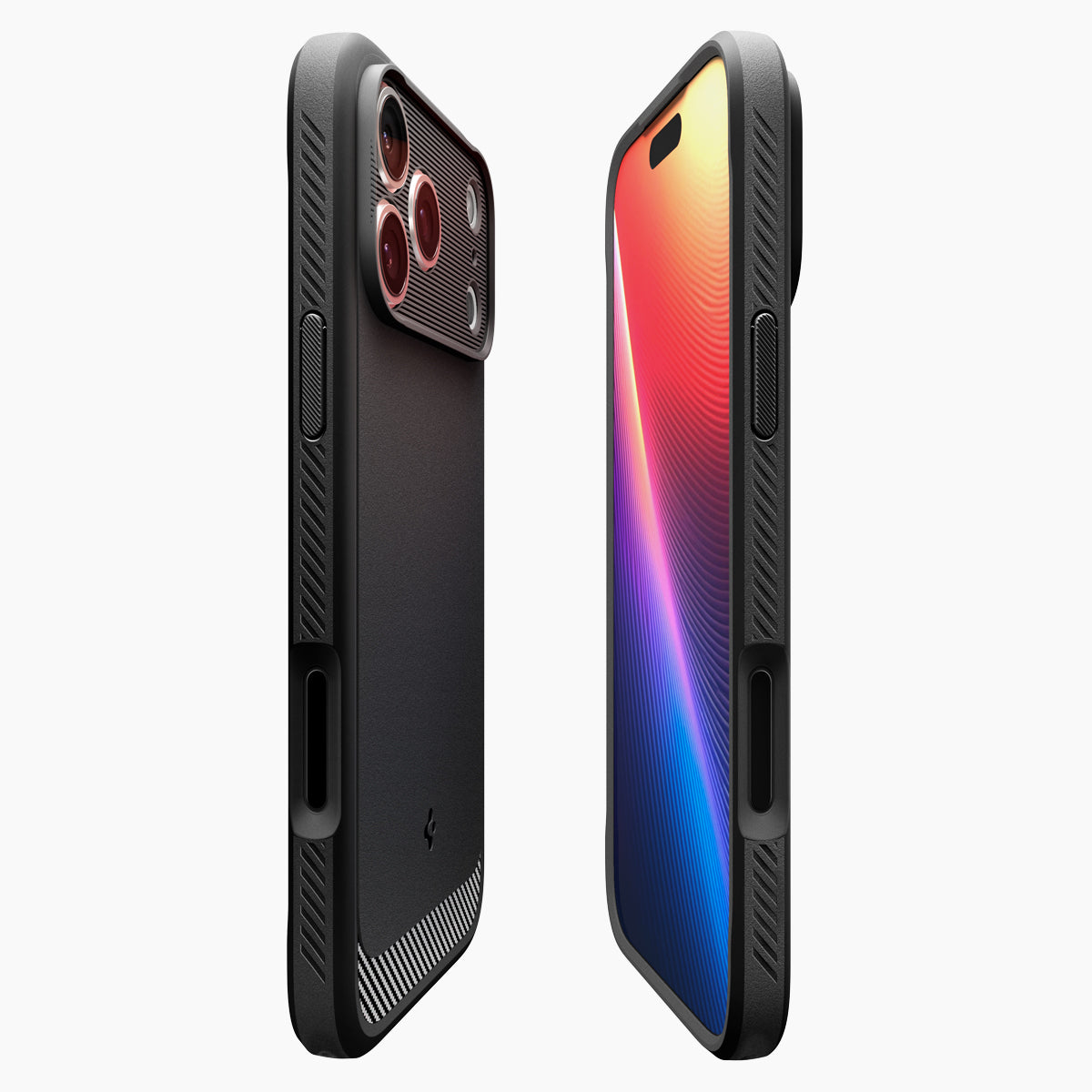 Spigen iPhone 18 Pro Rugged Armor (MagFit) - Matte Black - case detail 5