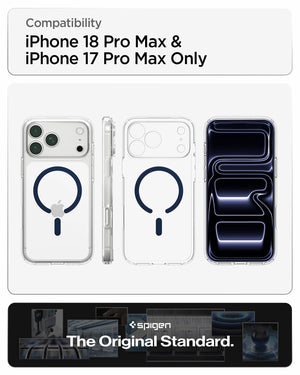 Spigen iPhone 18 Pro Max Ultra Hybrid (MagFit) - Clear Deep Blue - feature illustration 76