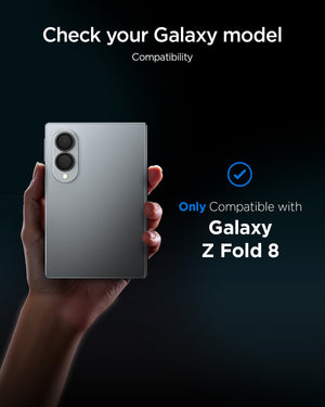 Spigen Galaxy Z Fold 8 Camera Lens Protector Optik Pro EZ Fit (2 Pack) - Black - image 2
