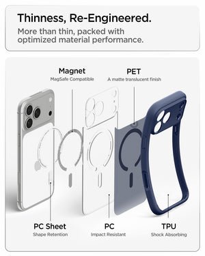 Spigen iPhone 18 Pro Ultra Hybrid Matte (MagFit) - Frost Deep Blue - feature illustration 81