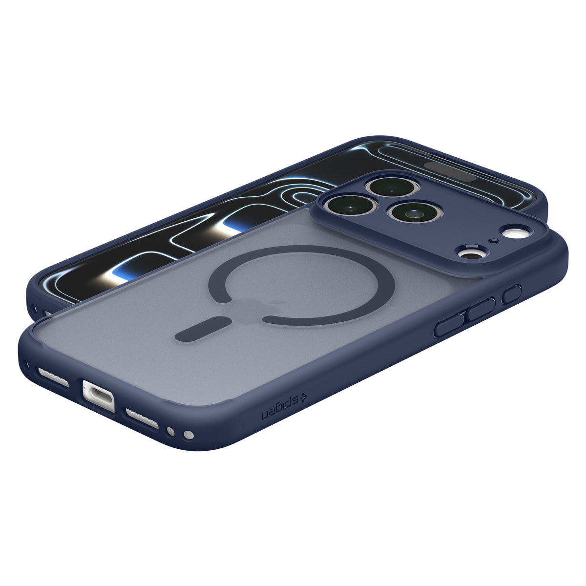 Spigen iPhone 18 Pro Max Ultra Hybrid Matte (MagFit) - Frost Deep Blue - case detail 38