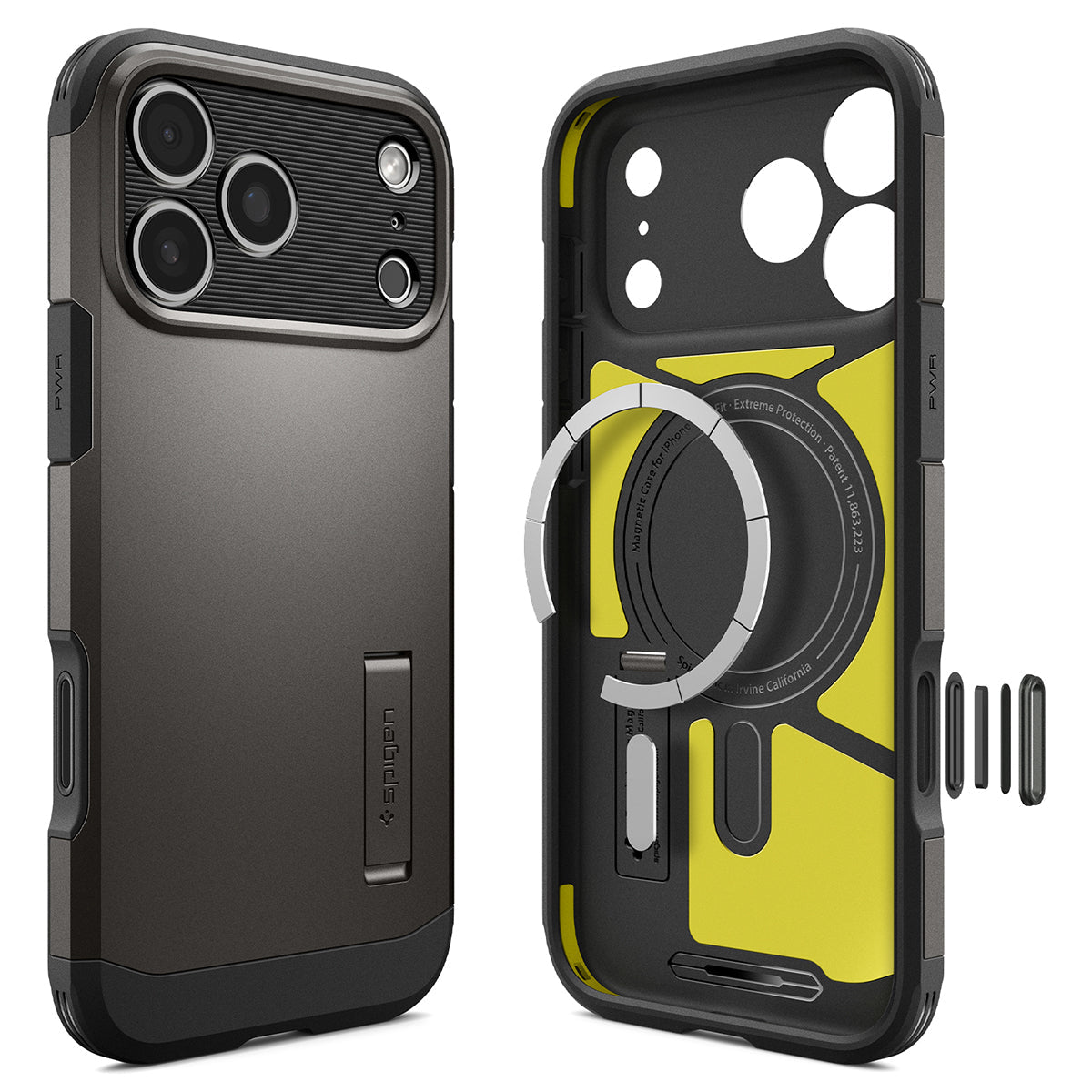 Spigen iPhone 18 Pro Tough Armor T (MagFit) - Gunmetal - product view 20