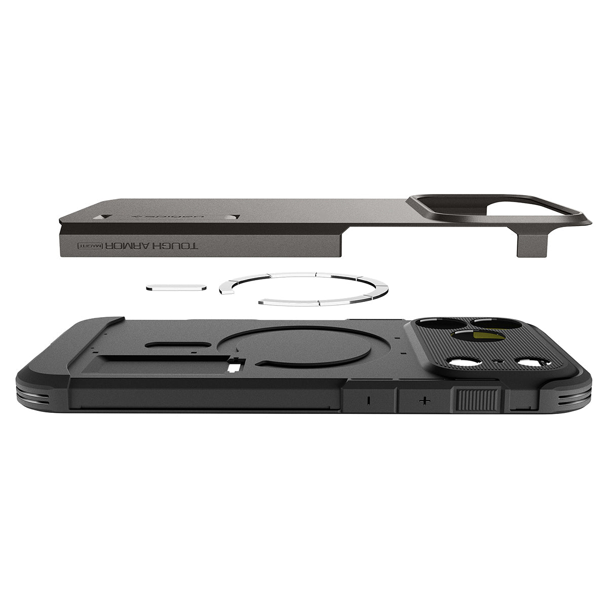 Spigen iPhone 18 Pro Max Tough Armor T (MagFit) - Gunmetal - case detail 32