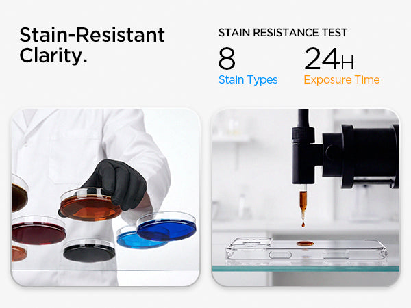 Spigen iphone 18 pro max case ultra hybrid magfit - Stain resistance test