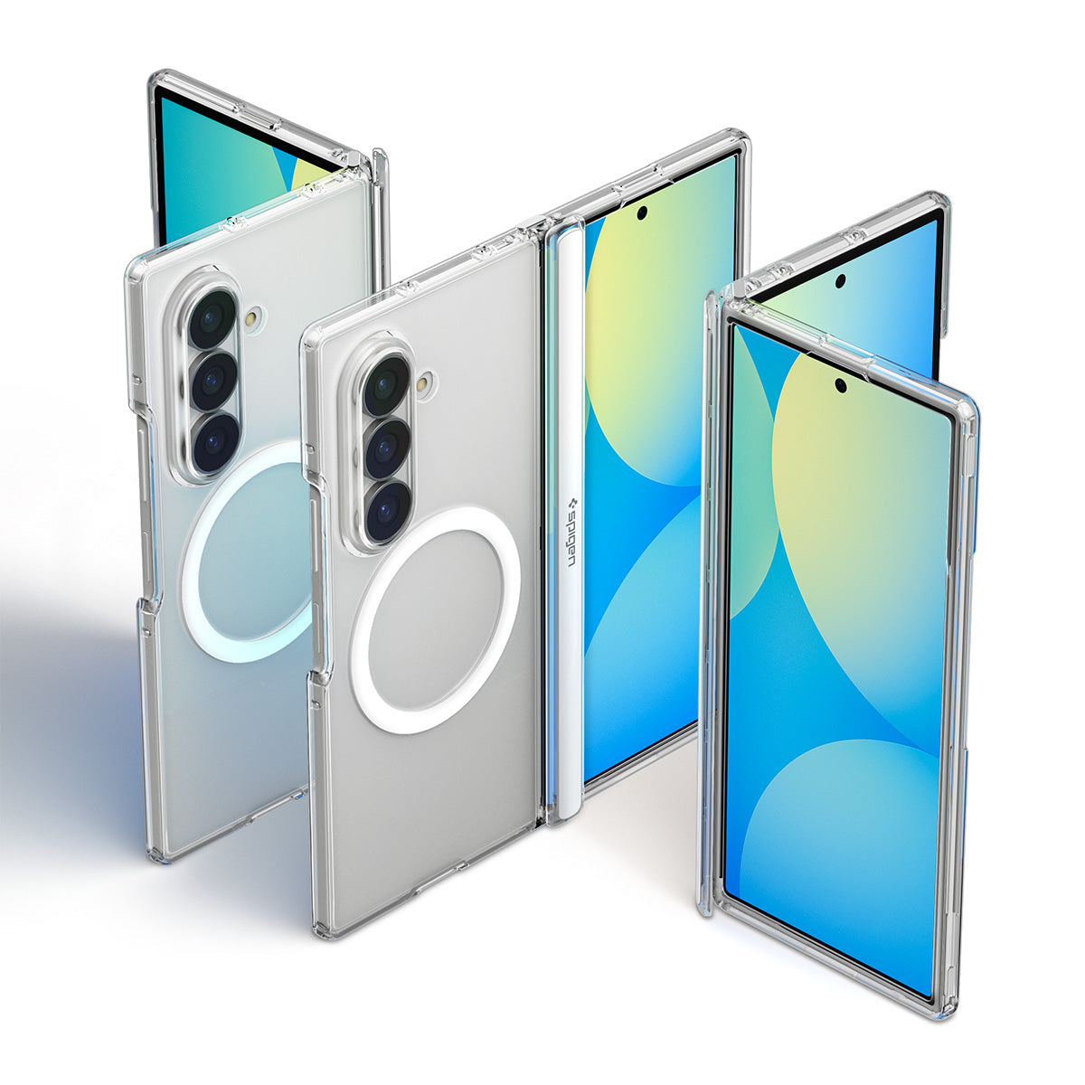 Spigen Galaxy Z Fold 8 Ultra Case Ultra Hybrid Pro MagFit - Clear White - image 7