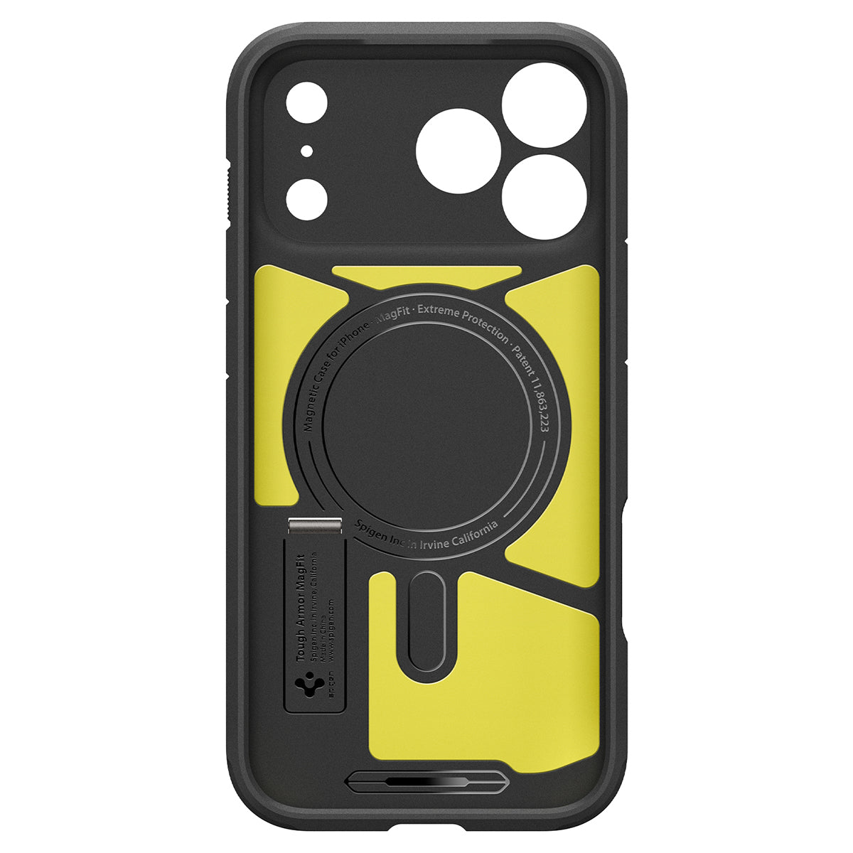Spigen iPhone 18 Pro Tough Armor T (MagFit) - Gunmetal - case detail 22