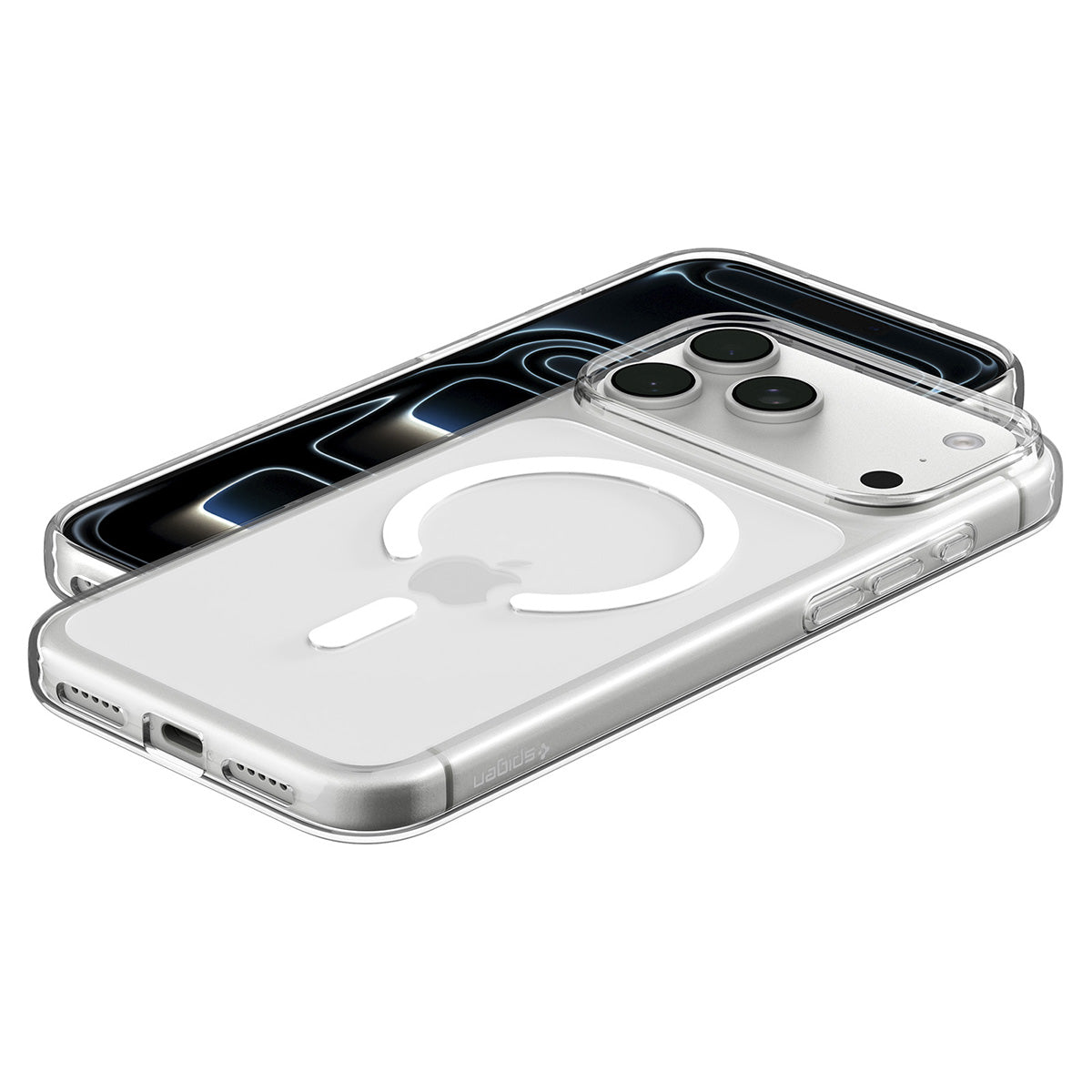 Spigen iPhone 18 Pro Max Liquid Crystal MagFit - Clear White - case detail 9