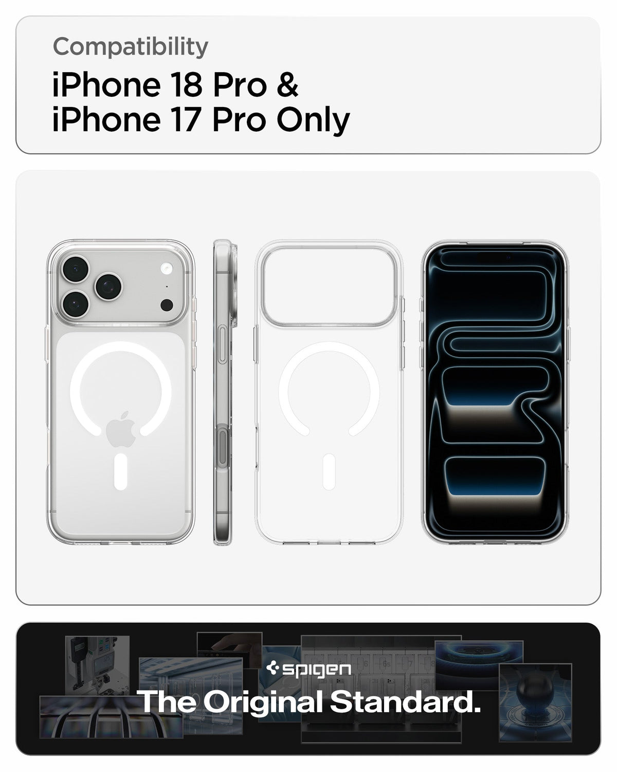 Spigen iPhone 18 Pro Liquid Crystal MagFit - Clear White - feature illustration 20