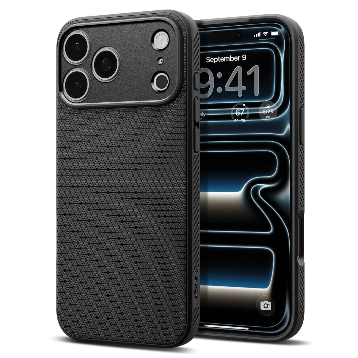 Spigen iPhone 18 Pro Liquid Air - Matte Black - product view 1
