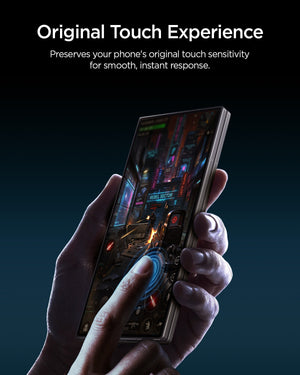 Touch response of Spigen Galaxy Z Fold 8 Ultra privacy protector