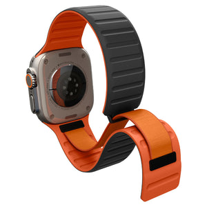 Active Black Orange Athlex Air M band showing its magnetic wrap and inner strap