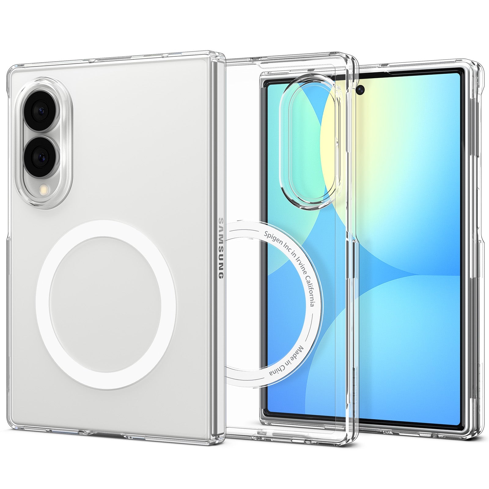 Spigen Galaxy Z Fold 8 Case Air Skin MagFit - Clear White - image 1