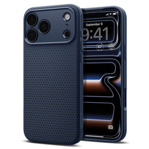 Spigen iPhone 18 Pro Liquid Air - Navy Blue - product view 3