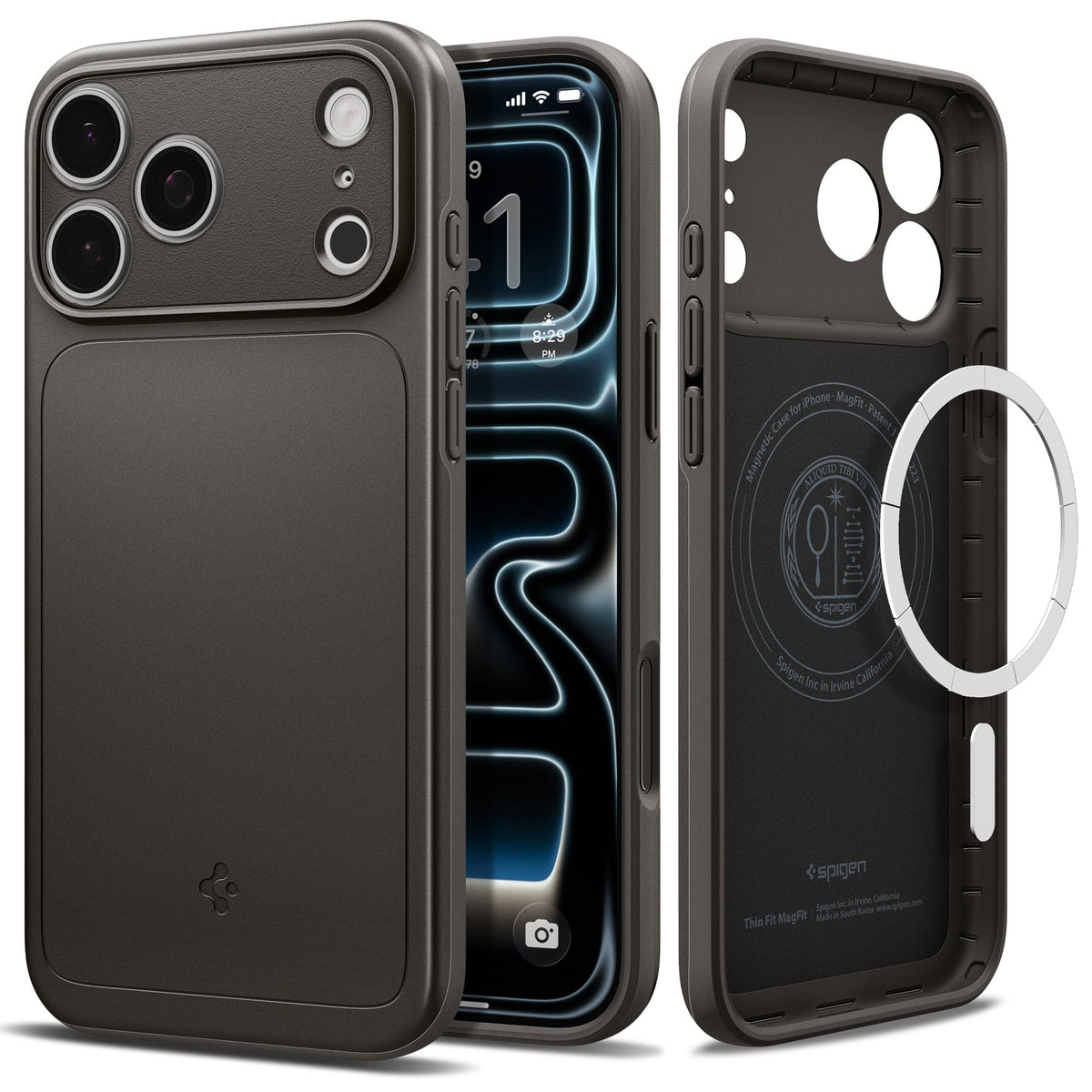 Spigen iPhone 18 Pro Max Thin Fit (MagFit) - Gunmetal - product view 3