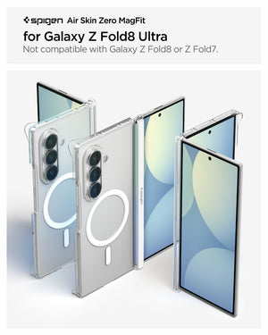 Spigen Galaxy Z Fold 8 Ultra Case Air Skin Zero MagFit - Clear White - image 2