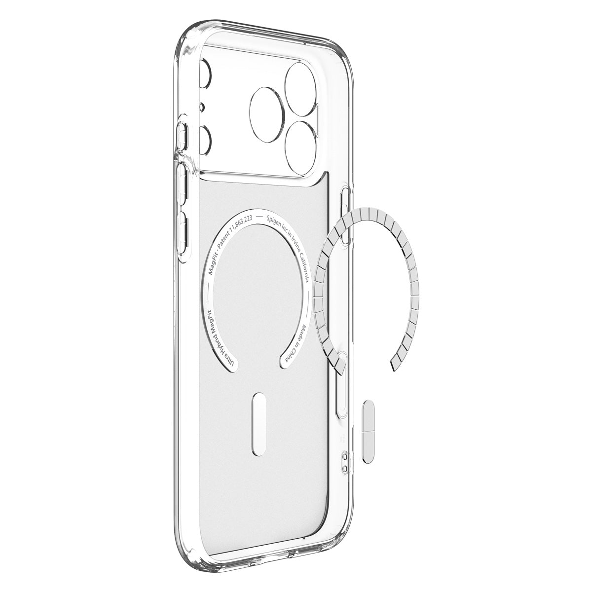 Spigen iPhone 18 Pro Max Ultra Hybrid Matte (MagFit) - Frost White - case detail 54