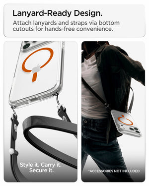 Spigen iPhone 18 Pro Max Ultra Hybrid (MagFit) - Clear Orange - feature illustration 99