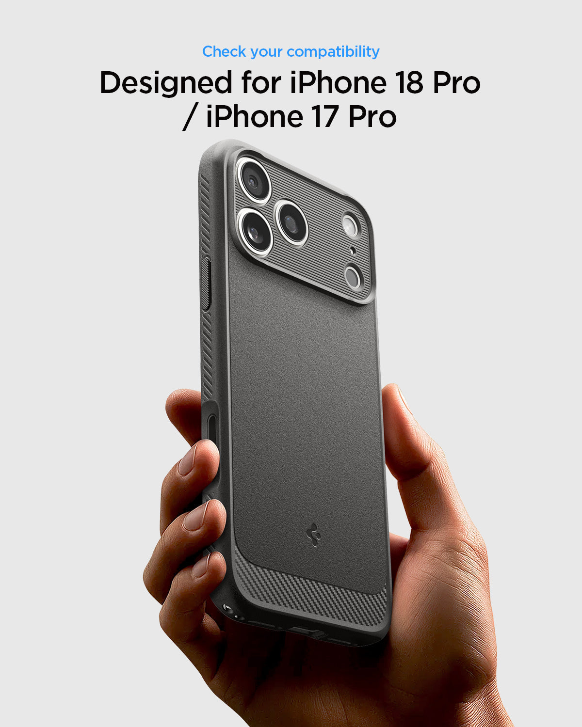 Spigen iPhone 18 Pro Rugged Armor (MagFit) - Gray - feature illustration 30