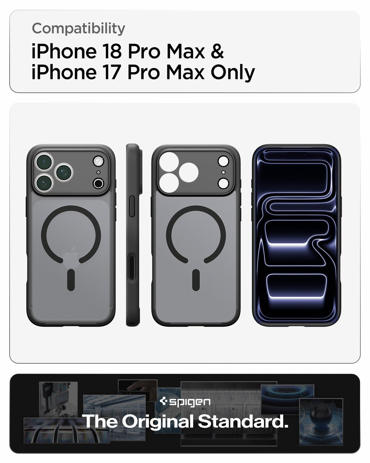 Spigen iPhone 18 Pro Max Ultra Hybrid Matte (MagFit) - Frost Black - feature illustration 65
