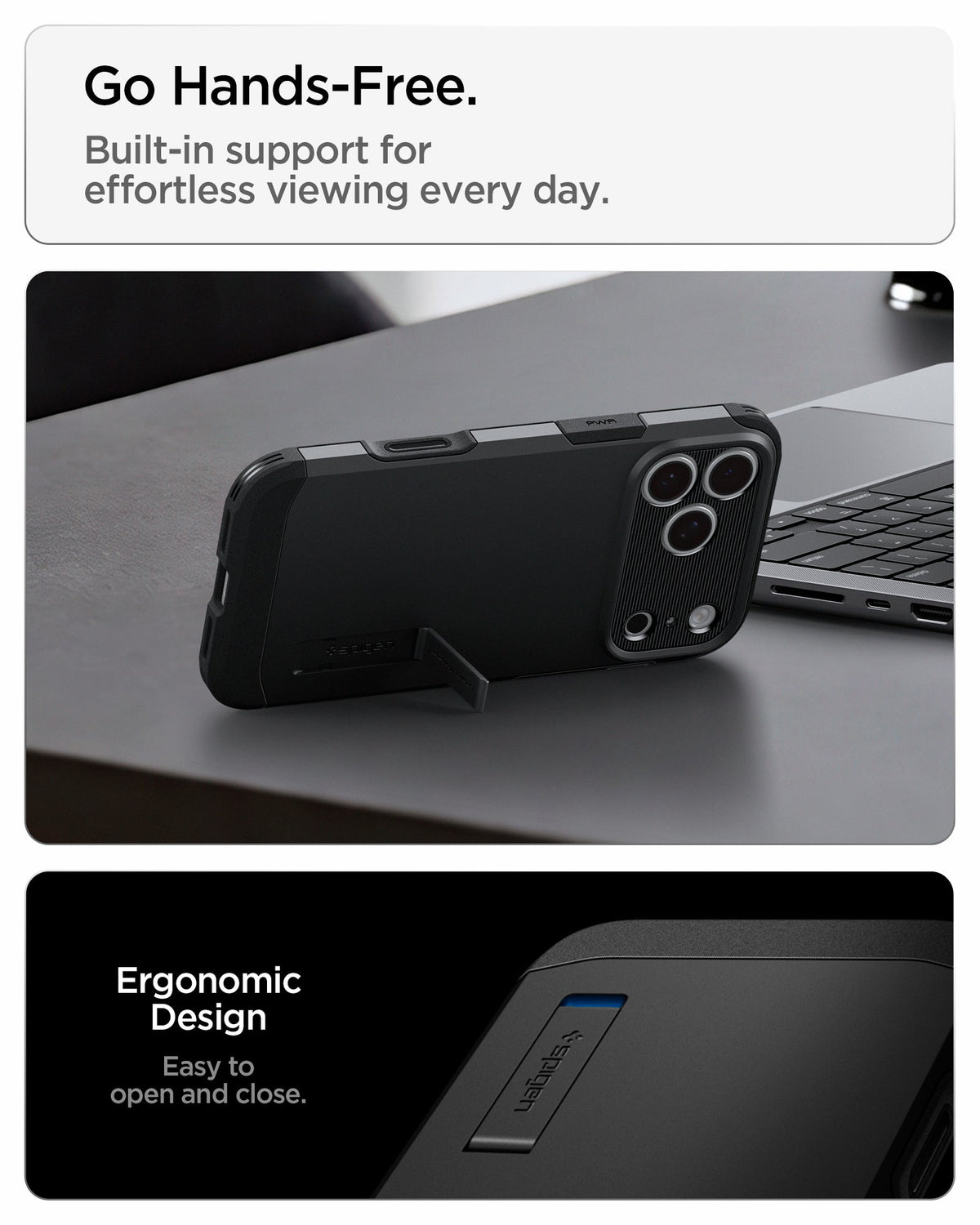 Spigen iPhone 18 Pro Tough Armor T (MagFit) - Black - feature illustration 34