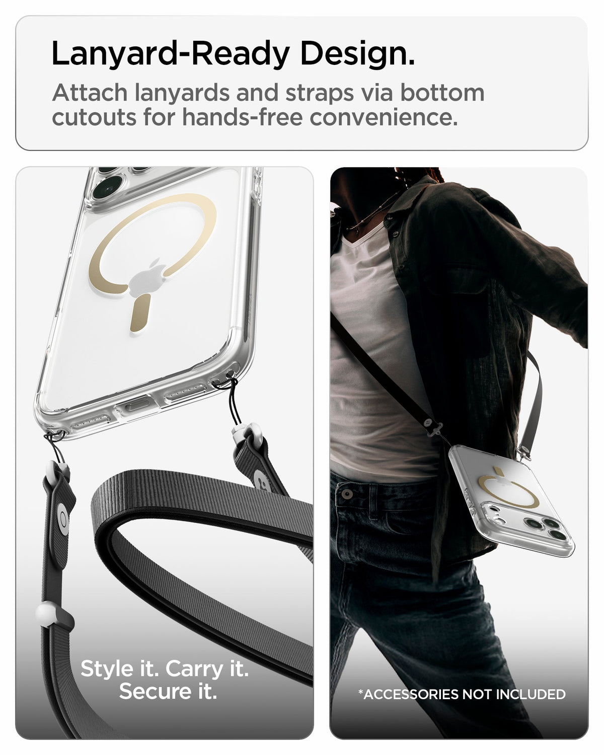 Spigen iPhone 18 Pro Max Ultra Hybrid (MagFit) - Clear Gold - feature illustration 83