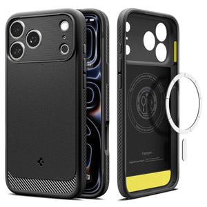 Spigen iPhone 18 Pro Rugged Armor (MagFit) - Matte Black - product view 1