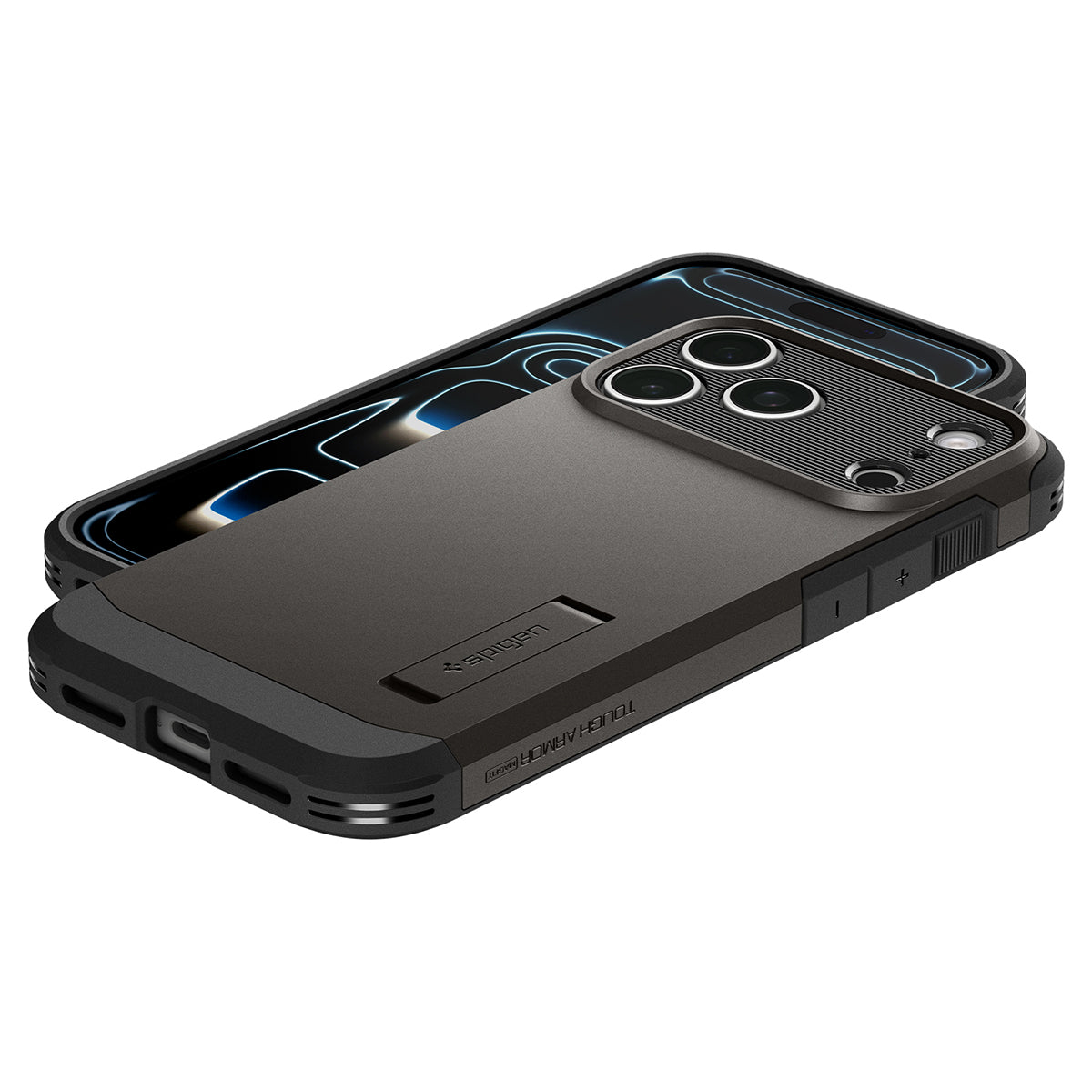 Spigen iPhone 18 Pro Tough Armor T (MagFit) - Gunmetal - case detail 25