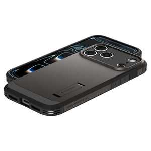 Spigen iPhone 18 Pro Tough Armor T (MagFit) - Gunmetal - case detail 25