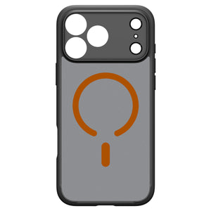 Spigen iPhone 18 Pro Ultra Hybrid Matte (MagFit) - Frost Black Orange - case detail 22