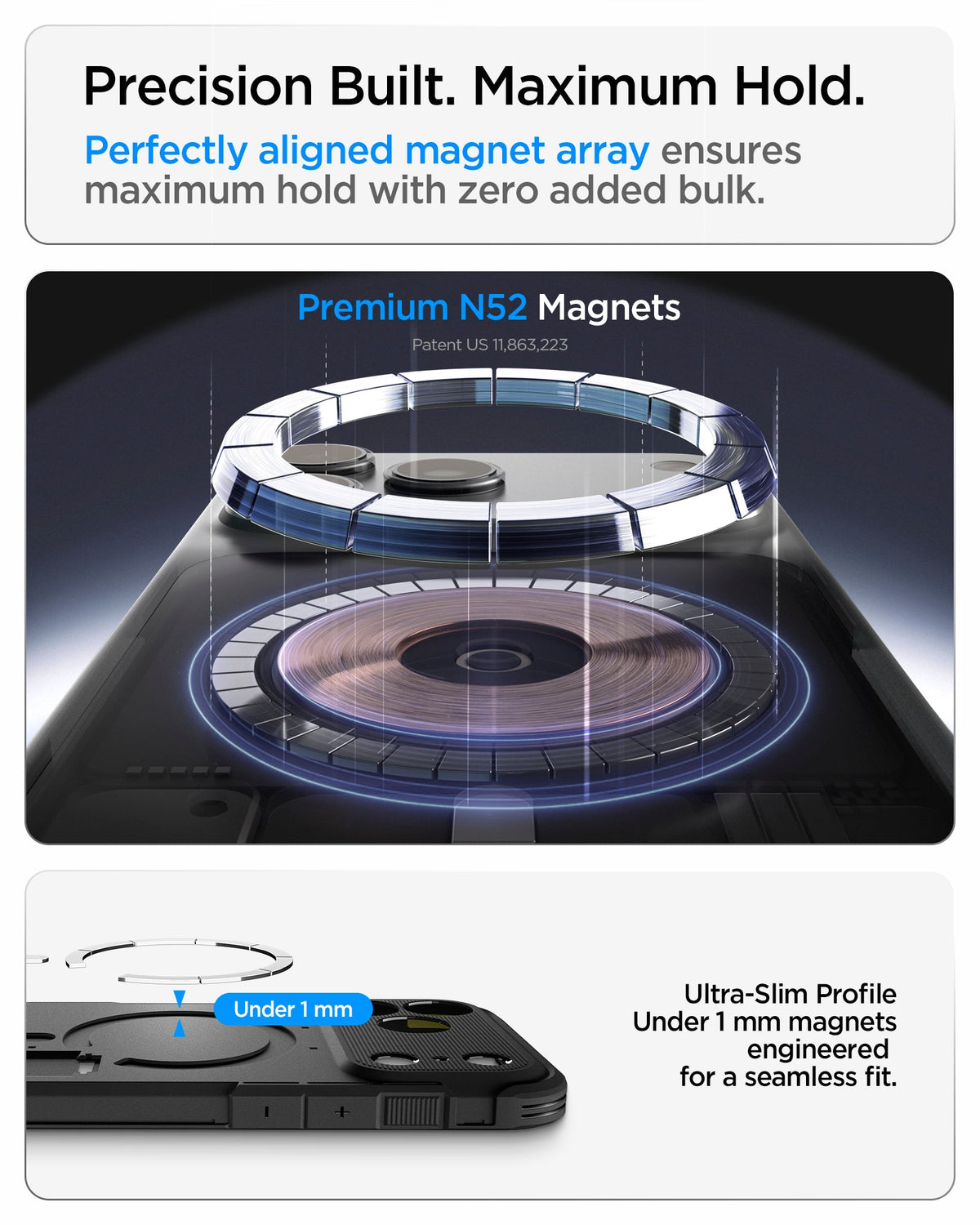 Spigen iPhone 18 Pro Tough Armor T (MagFit) - Black - feature illustration 37