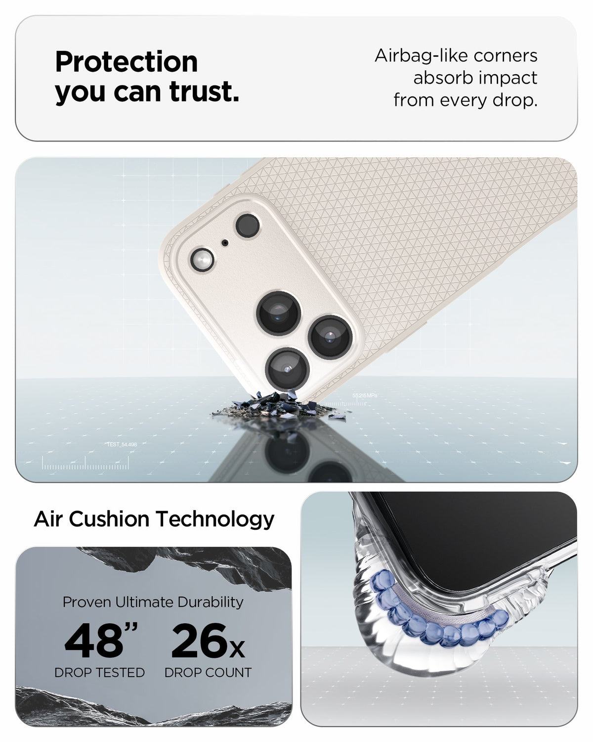 Spigen iPhone 18 Pro Liquid Air - Natural Titanium - feature illustration 57