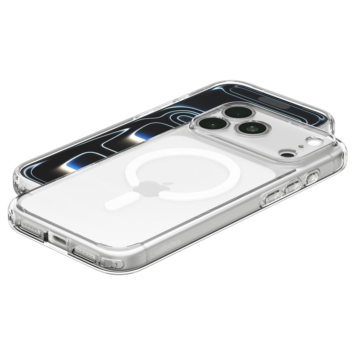 Spigen iPhone 18 Pro Ultra Hybrid (MagFit) - Clear White - case detail 55