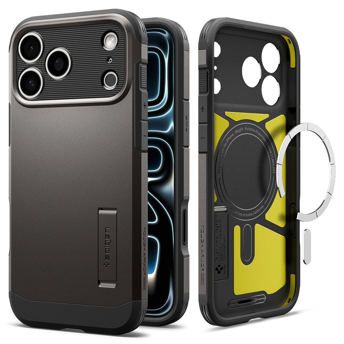 Spigen iPhone 18 Pro Tough Armor T (MagFit) - Gunmetal - product view 2