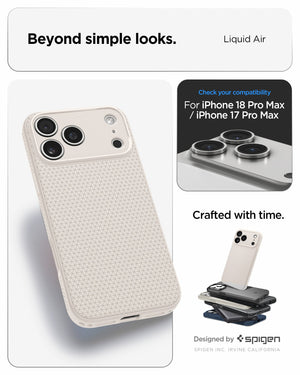 Spigen iPhone 18 Pro Max Liquid Air - Natural Titanium - feature illustration 68