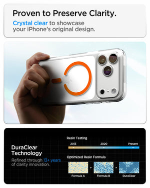 Spigen iPhone 18 Pro Max Ultra Hybrid (MagFit) - Clear Orange - feature illustration 93