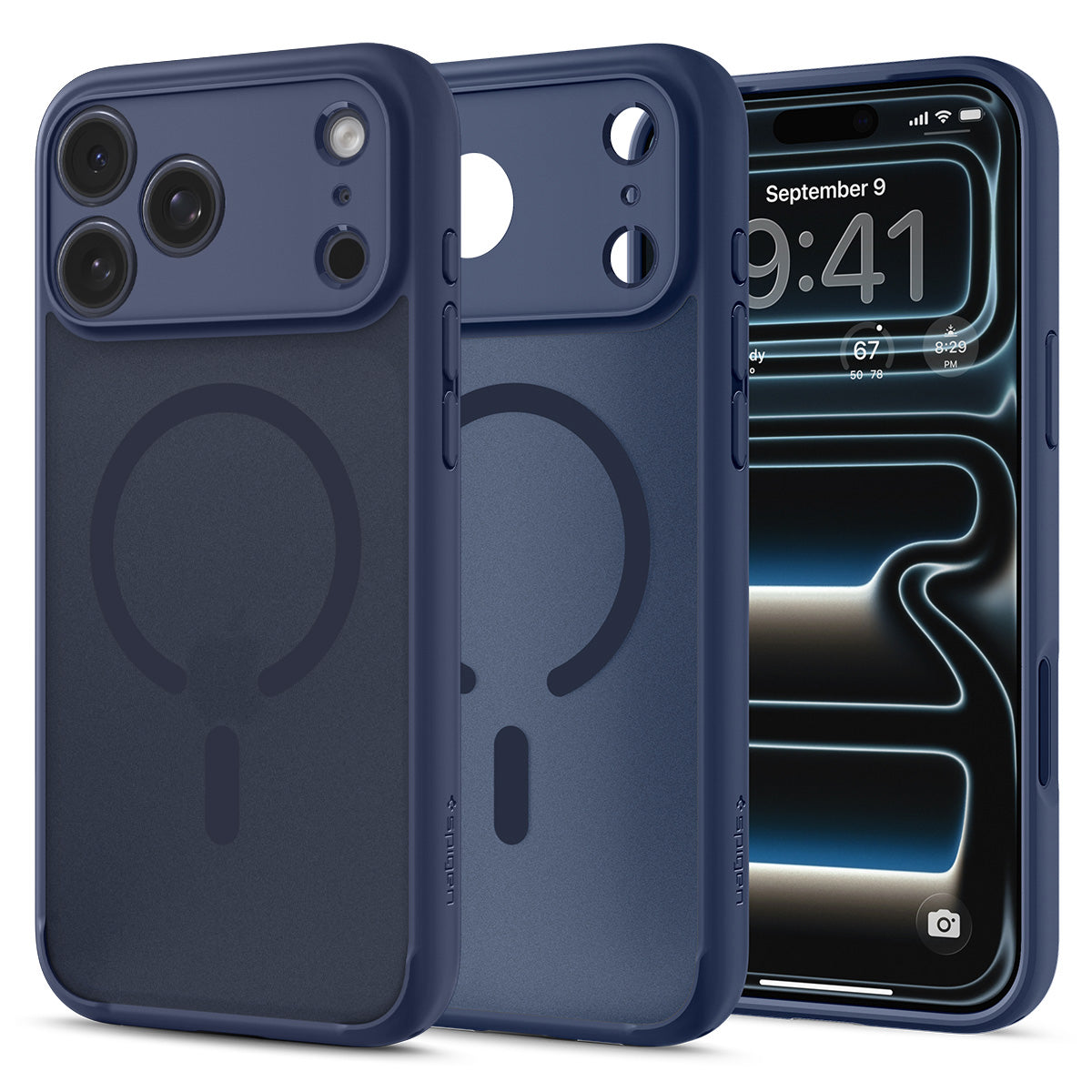 Spigen iPhone 18 Pro Ultra Hybrid Matte (MagFit) - Frost Deep Blue - product view 37