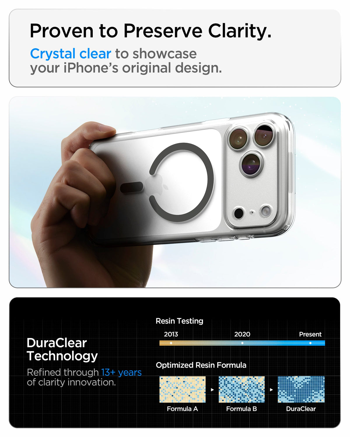 Spigen iPhone 18 Pro Max Ultra Hybrid (MagFit) - Clear Graphite - feature illustration 85