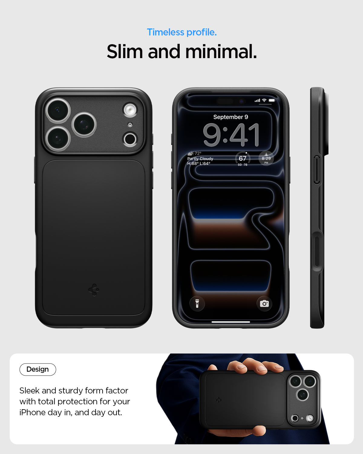 Spigen iPhone 18 Pro Max Thin Fit (MagFit) - Black - feature illustration 48