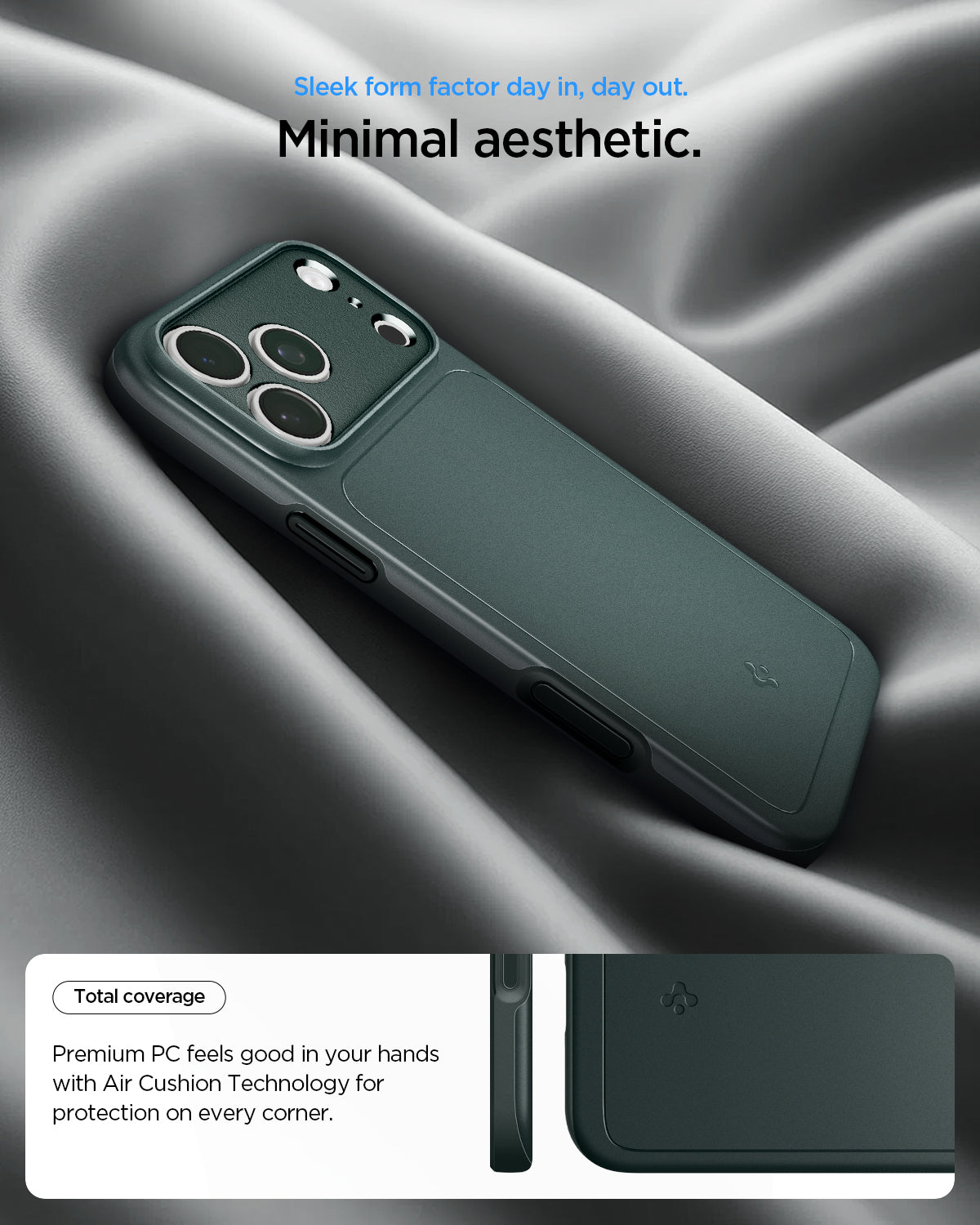 Spigen iPhone 18 Pro Max Thin Fit (MagFit) - Abyss Green - feature illustration 58
