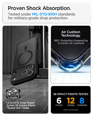 Spigen iPhone 18 Pro Max Ultra Hybrid Matte (MagFit) - Frost Black - feature illustration 62