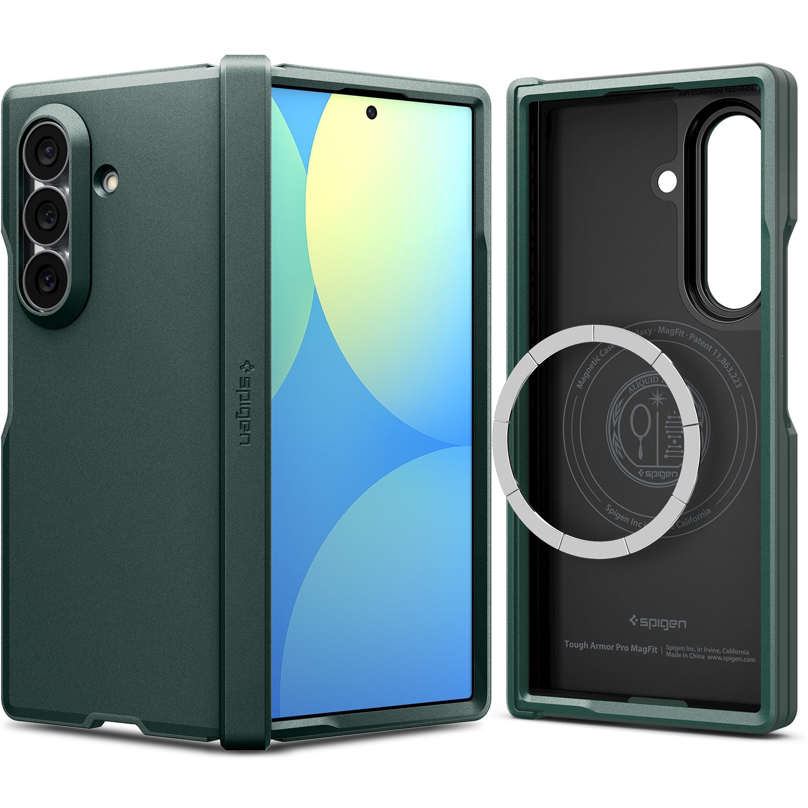 Spigen Galaxy Z Fold 8 Ultra Case Tough Armor Pro MagFit - Abyss Green - image 10