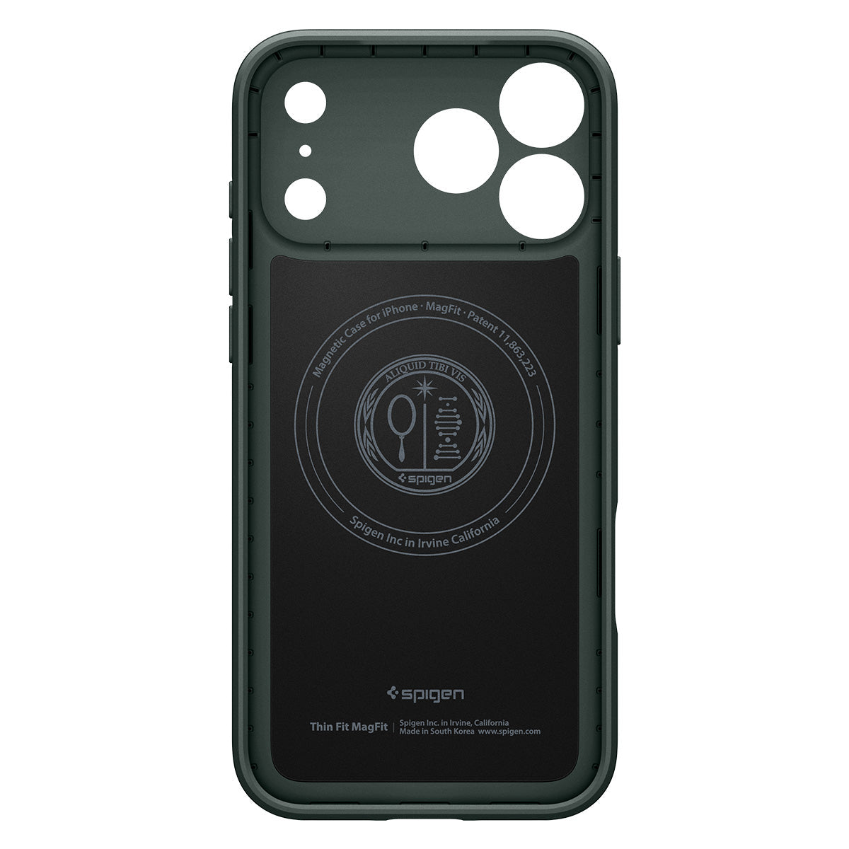 Spigen iPhone 18 Pro Thin Fit (MagFit) - Abyss Green - case detail 16