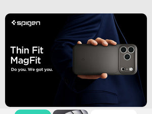 Spigen iphone 18 pro max phone case thin fit magfit - Thin Fit handheld profile
