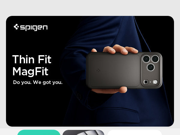 Spigen iphone 18 pro max phone case thin fit magfit - Thin Fit handheld profile