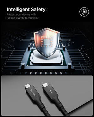 Black Spigen EB24015CC 240W USB-C cable feature 7: display and connectivity specification