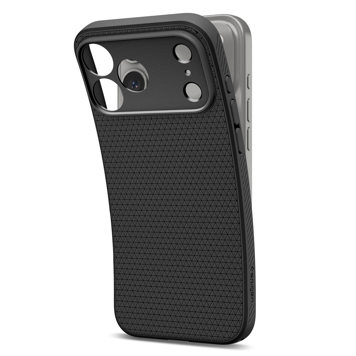 Spigen iPhone 18 Pro Max Liquid Air - Matte Black - case detail 10